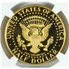 Image 3 : 2014 50TH ANNIVERSARY KENNEDY HALF DOLLAR GOLD PROOF NGC PF 70 ULTRA CAMEO. HIGH RELIEF! FIRST DAY