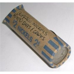 ROLL OF BUFFALO NICKELS 40 TOTAL *UNSEARCHED MIXED DATES & GRADES* ROLL CAME OUT OF SAFE!!