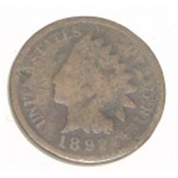 1892 INDIAN HEAD PENNY RED BOOK VALUE IS $3.00+ *NICE EARLY GOOD GRADE*!!