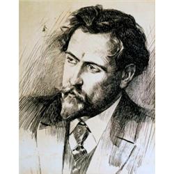 Max Švabinský ( 1873-1962 ) - Self-portrait