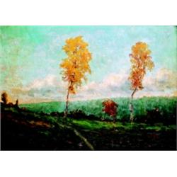 Josef Holub ( 1870-1957 ) - High Birch Trees 