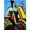 Image 1 : Josef Tokstein Sitting Woman