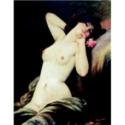 Walter Nude with Rose 