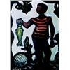 Image 1 : Jan Havlík ( 1915-1995 ) - Boy with Fish 