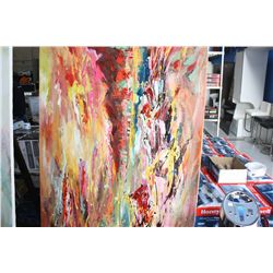 LARGE CANVAS ABSTRACT ART