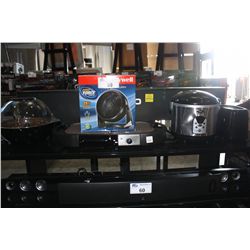 TOASTER, POPCORN MAKER, FAN, GRIDDLE AND RICE COOKER