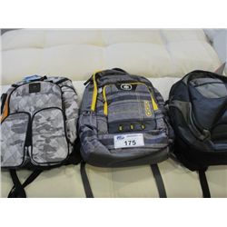 SAMSONITE BACKPACK AND 2 OGIO BACKPACKS