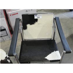 MODERN COW HIDE ARM CHAIR