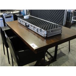 DARK WOOD 3'X5' DINING TABLE