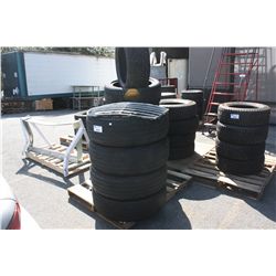 PALLET OF ASSORTED TIRES AND CAR PARTS