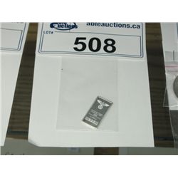 .999 SOLID SILVER GERMAN EAGLE AND IRON CROSS BAR. SERIAL NUMBERED, TAX EXEMPT