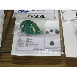 MUSEUM SIZE CERTIFIED 231CARAT PEAR CUT GREEN EMERALD