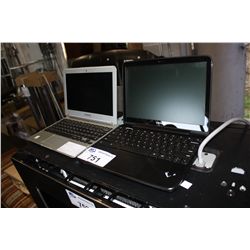 2 SAMSUNG SMALL LAPTOP COMPUTERS - NO CABLES