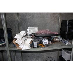 ASSORTED ELECTRONICS, DVDS AND PLUGS