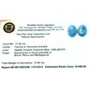 Image 2 : APP: 1.5k 72.84CT Oval Cut Cabochon Natural Aquamarine Parcel