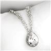 Image 1 : Fancy Colored French Cubic Zirconium Sterling Silver Necklace