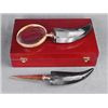 Image 1 : Magnifying Glass and Letter Opener  With Case