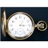 Image 1 : A Lange & Sohne, Glashutte, B Dresden, a '14kt' hunter pocket watch, circa 1900, No. 30595, the w...