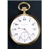 Image 1 : Vacheron and Constantin, an 18ct gold open face pocket watch, circa 1920, the white dial with bla...