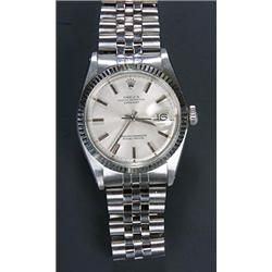 Rolex, Oyster Datejust, a gentlemen's stainless steel bracelet watch, circa 1971, No.3404221, reg...