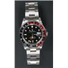 Image 1 : Rolex, Oyster G.M.T. Master II, a gentleman's stainless steel bracelet watch, circa 1990, the bla...