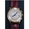 Image 1 : Universal, Compur, a gentlemen's 18ct gold chronograph wristwatch, circa 1940, the silvered dial...
