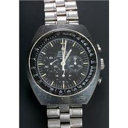 Omega, Speedmaster Mark II, a gentlemen's stainless steel chronograph bracelet watch, circa 1950,...