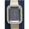 Image 1 : Omega, De Ville, a lady's 18ct gold rectangular bracelet watch, circa 1970, ref.8271 091, the bro...