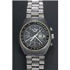 Image 1 : Omega, Speedmaster, a gentleman's stainless steel automatic bracelet watch, circa 1970, the black...