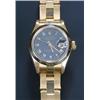 Image 1 : Rolex, Oyster Datejust, a lady's 18ct gold bracelet watch, circa 1983, No.8149228, the brushed da...