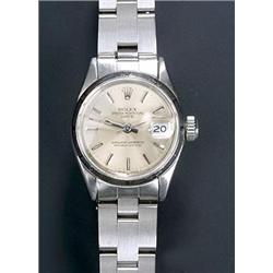 Rolex, Oyster Date, a lady's stainless steel wristwatch, circa 1980, indistinctly numbered 840231...
