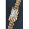 Image 1 : Universal, a lady's 18ct gold bracelet cocktail watch, circa 1950, the silvered dial with baton n...