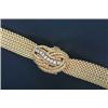 Image 1 : Geneve, a lady's 14kt gold cocktail bracelet watch, circa 1950, ref 4244810, the silvered dial wi...
