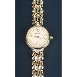 Titan, Tanishq, a lady's Indian 18kt gold bracelet watch, circa 1990, ref 338AA OIAU, the champag...