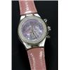 Image 1 : Technomarine, a stainless steel wristwatch, circa 1990, ref 0260448, the mauve coloured mother-of...