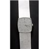 Image 1 : Baume & Mercier, a gentleman's 18ct white gold bracelet watch, circa 1970, the silvered dial with...