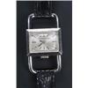 Image 1 : Jaeger-le-Coultre, a lady's Drivers style stainless steel rectangular wristwatch, circa 1960, the...