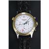 Image 1 : Jaeger-le-Coultre, Reveil chronograph, a gentleman's stainless steel and gilt wristwatch, circa 1...