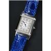 Image 1 : Jaeger-le-Coultre, Reverso, a lady's stainless steel and diamond wristwatch, the brushed silvered...