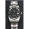 Image 1 : Rolex, Oyster Date, a stainless steel bracelet watch, circa 1978, No.5589893, the black dial with...