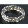 Image 1 : A diamond eternity ring, the 17 round brilliants approx. 2.75cts total, grain set within a white...