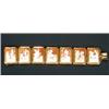 Image 1 : A Continental shell cameo bracelet, in the form of seven rectangular panels carved with neo-class...
