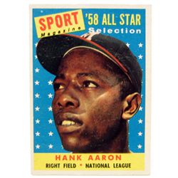 1958 TOPPS HANK AARON #488 BASEBALL CARD