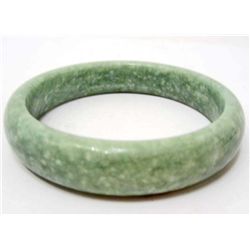 CARVED JADE BANGLE BRACELET