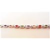 Image 3 : BEAUTIFUL 18K GOLD FILLED MULTICOLOR CRYSTAL BRACELET
