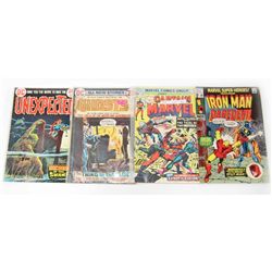 LOT OF 4 VINTAGE COMIC BOOKS - 20 & 25 CENT COVERS