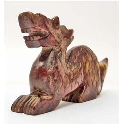 CARVED JADE DRAGON FIGURINE