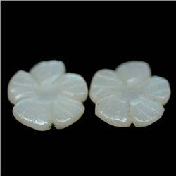 LOT OF 3.28 CARVED PINKISH GRAY INDIA MOONSTONE