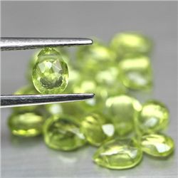 LOT OF 7.11 CTS. OF GREEN PAKISTAN PERIDOT - 17 PCS.