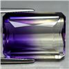 Image 1 : 27.75 CT PURPLE AND WHITE BOLIVIAN AMETRINE